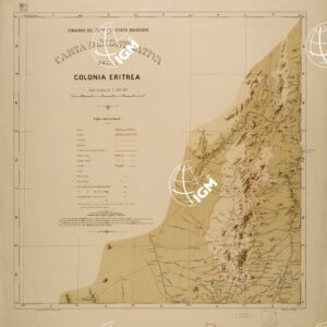 CARTA DIMOSTRATIVA DELLA COLONIA ERITREA - FOGLIO NO