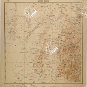 CARTA DIMOSTRATIVA DELLA COLONIA ERITREA E DELLE REGIONI ADIACENTI - FOGLIO 1 - BASSO BARCA