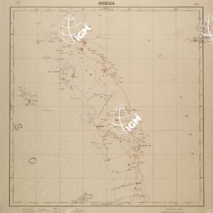 CARTA DIMOSTRATIVA DELLA COLONIA ERITREA E DELLE REGIONI ADIACENTI - FOGLIO 8 - HODEIDA