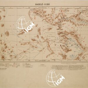 CARTA DIMOSTRATIVA DELLA COLONIA ERITREA E DELLE REGIONI ADIACENTI - FOGLIO 11 BIS - HADELE GUBO