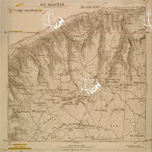 CARTA DELLA LIBIA FOGLIO 1390 III SO NO EL HAUEIZ