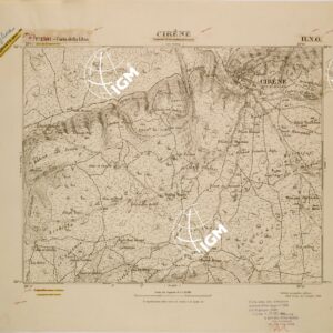 CARTA DELLA LIBIA FOGLIO 1391  II NO  CIRENE