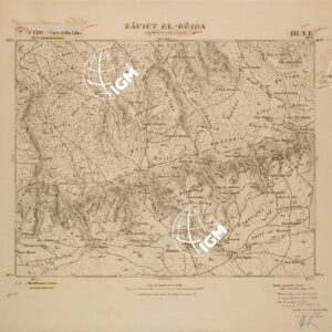 CARTA DELLA LIBIA FOGLIO 1391  III  NE ZAUIET EL BEIDA