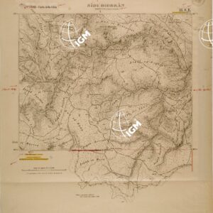 CARTA DELLA LIBIA FOGLIO 1392 II SE SIDI GIOBRAN