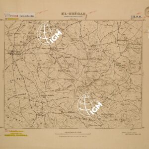 CARTA DELLA LIBIA FOGLIO 1392 III SO  EL GHEGAB