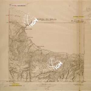 CARTA DELLA LIBIA FOGLIO 1392 IV SE IV NE  MARSA EL HILAL