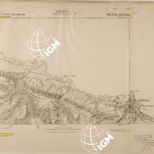 CARTA DELLA LIBIA FOGLIO 1393 III  NO NE DERNA
