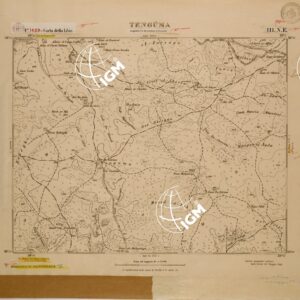 CARTA DELLA LIBIA FOGLIO 1489  III NE TENGUMA