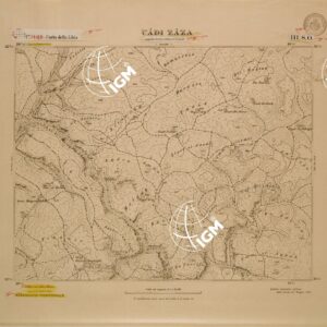 CARTA DELLA LIBIA FOGLIO 1489  III SO UADI ZAZA