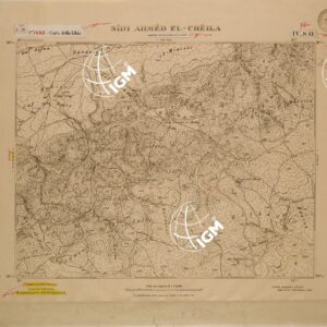CARTA DELLA LIBIA FOGLIO 1490  IV  SO   SIDI AHMED EL CHEILA