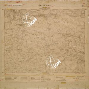 CARTA DELLA LIBIA - FOGLIO 1392 III - EL GUBBA