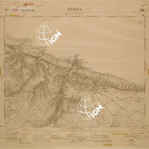 CARTA DELLA LIBIA - FOGLIO 1393 III - DERNA