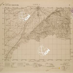 CARTA DELLA LIBIA - FOGLIO 1489 II - BARCE S