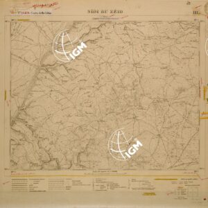 CARTA DELLA LIBIA - FOGLIO 1489 III - SIDI BU ZEID