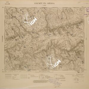 CARTA TEMATICA  DELLA CIRENAICA (QUALITA' DEI POZZI DELLE COLTURE E DEI TERRENI)  ZAUIET EL BEIDA