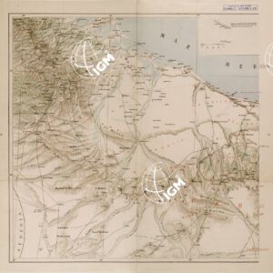 CARTA DEL TERRITORIO DELLA TRIPOLITANIA FRA LA COSTA ED IL GEBEL DAL CONFINE TUNISINO A MESRATA- FOGLIO 1