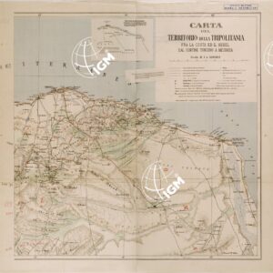CARTA DEL TERRITORIO DELLA TRIPOLITANIA FRA LA COSTA ED IL GEBEL DAL CONFINE TUNISINO A MESRATA - FOGLIO 2
