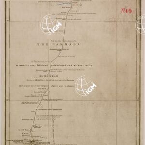 MAP OF THE ROUTE FROM MURZUK TO WADY FALE' - FOGLIO 1.