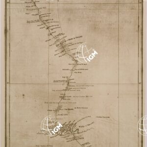 MAP OF THE ROUTE FROM MURZUK TO WADY FALE' - FOGLIO 2.