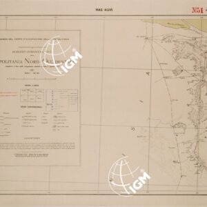 SCHIZZO DIMOSTRATIVO DELLA TRIPOLITANIA NORD-OCCIDENTALE - RAS AGIR.