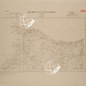 SCHIZZO DIMOSTRATIVO DELLA TRIPOLITANIA SETTENTRIONALE - ZUARA - FOGLIO I.