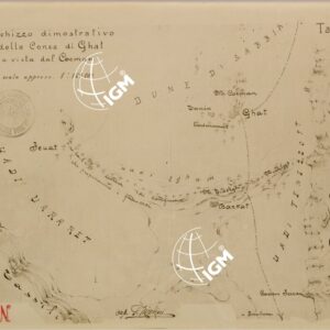 SCHIZZO DIMOSTRATIVO DELLA CONCA DI GHAT A VISTA DAL COCMAN.