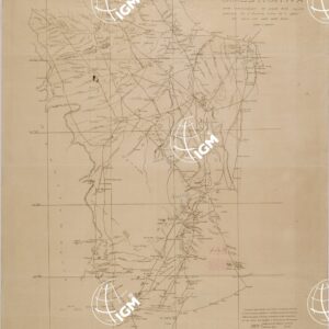 CARTA DIMOSTRATIVA DELLE COMUNICAZIONI ED ACQUE DELLA REGIONE COMPRESA FRA IL DESERTO SIRTICO ED IL  GEBEL DAL MARE ALLA VALLE DELLO SCIATI.