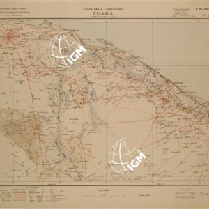 CARTA DELLA TRIPOLITANIA - ZUARA - FOGLIO 1.