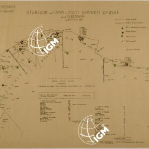 SITUAZIONE DEI CAMPI E POSTI AVANZATI SENUSSITI DELLA CIRENAICA.
