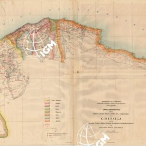 CARTA DIMOSTRATIVA DELLA DISLOCAZIONE DELLE TRIBU' NEL TERRITORIO DELLA CIRENAICA