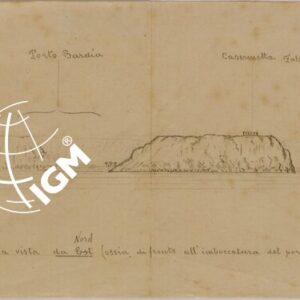 SCHIZZO PROSPETTICO DELLA COSTA DI PORTO BARDIA - FOGLIO 2.