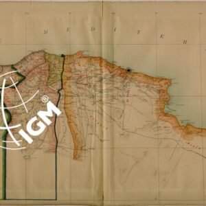 CARTA DIMOSTRATIVA DELLA DISLOCAZIONE DELLE TRIBU' NEL TERRITORIO DELLA CIRENAICA.