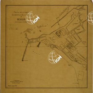 PIANTA DELLA PARTE OCCIDENTALE DELLA CITTA' DI BENGASI.