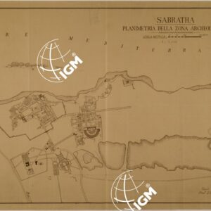 SABRATHA PLANIMETRIA DELLA ZONA ARCHEOLOGICA