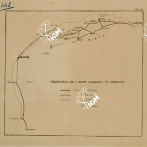 PROGRAMMA DEI LAVORI STRADALI IN CIRENAICA.