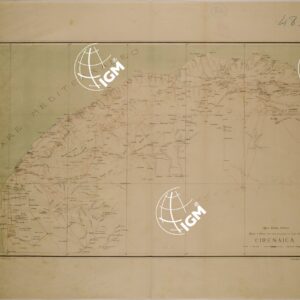CARTA DIMOSTRATIVA DELLA CIRENAICA FOGLIO I NORD