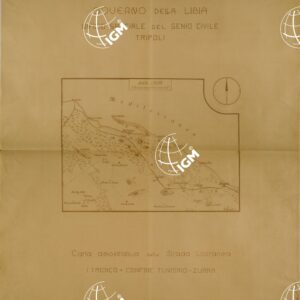 LIBIA - CARTA DIMOSTRATIVA DELLA STRADA LITORANEA - TRONCO I