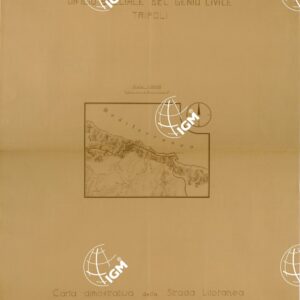 LIBIA - CARTA DIMOSTRATIVA DELLA STRADA LITORANEA - TRONCHI DAL X AL XIII