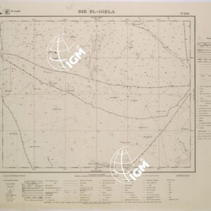 TRIANGOLI DELLA RETE GEODETICA SU FOGLI - 1795 - BIR EL IGELA.