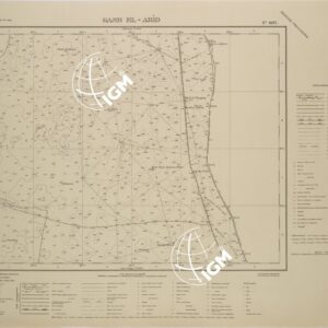 TRIANGOLI DELLA RETE GEODETICA SU FOGLI - FOGLIO 1897 - GASR EL ABID.