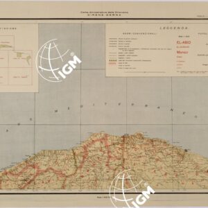 CARTA DIMOSTRATIVA DELLA CIRENAICA - FOGLIO I - CIRENE-DERNA.