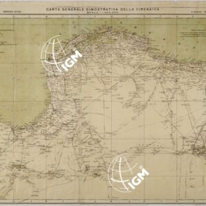 CARTA GENERALE DIMOSTRATIVA DELLA CIRENAICA.