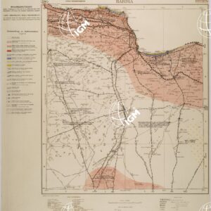 CARTA DIMOSTRATIVA DELLA TRANSITABILITA' DELLA CIRENAICA - BARDIA.
