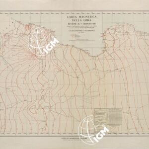 CARTA MAGNETICA DELLA LIBIA.