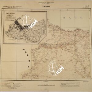 CARTA DELLA TRIPOLITANIA - FOGLIO I -TRIPOLI