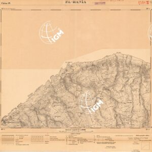 CARTA DELLA LIBIA - FOGLIO 1391 IV - EL HANIA - ORIGINALI ALLA SCALA DI 1:25.000