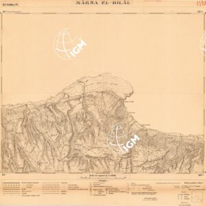 CARTA DELLA LIBIA - FOGLIO 1392 IV - MARSA EL HILAL - ORIGINALI ALLA SCALA DI 1:25.000