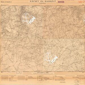 CARTA DELLA LIBIA - FOGLIO 1490 I - ZAUIET EL GASREIN - ORIGINALI ALLA SCALA DI 1:25.000