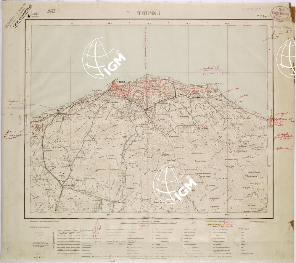 LIBIA - FOGLIO 1374 - TRIPOLI.