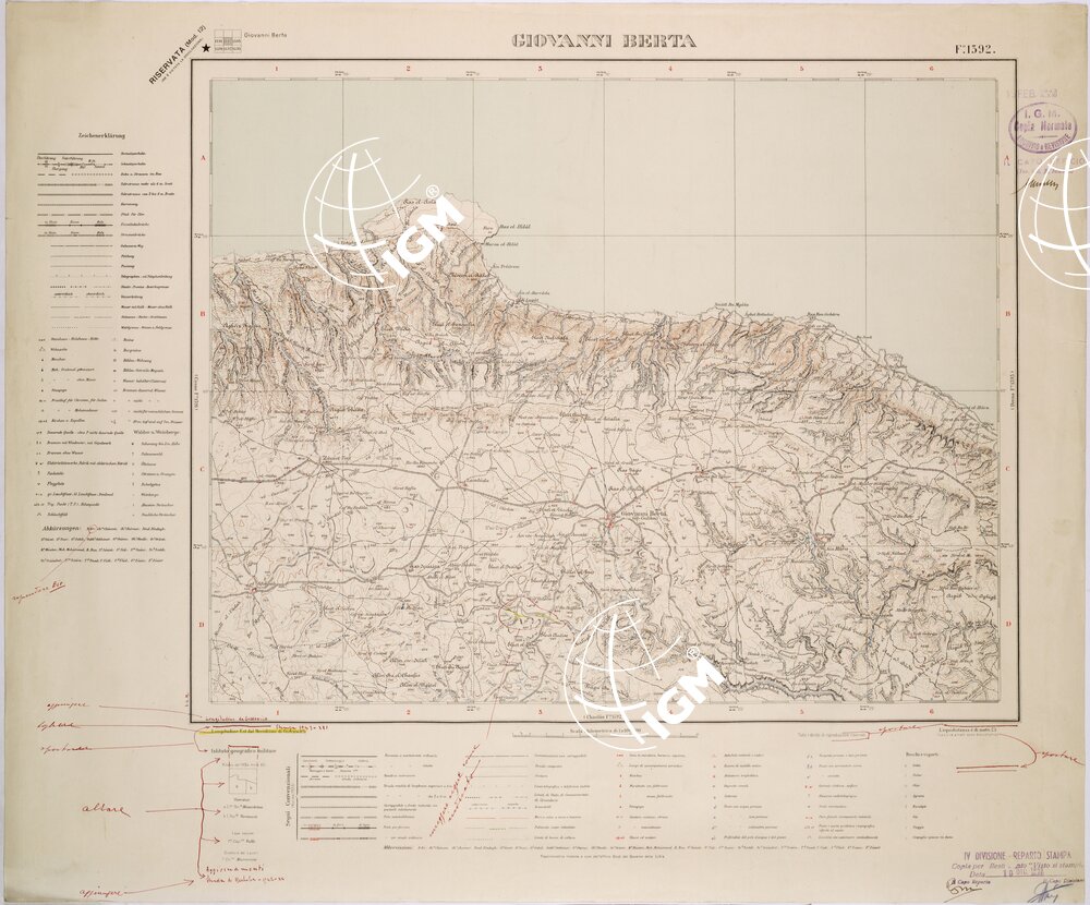 LIBIA - FOGLIO 1392 - GIOVANNI BERTA.